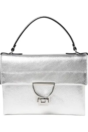 Coccinelle Taske, Dame, Grå, ONE SIZE, Læder, Metallic Læder Clutch