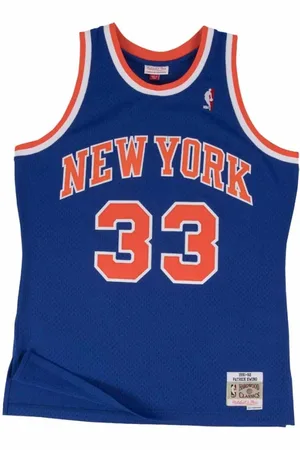 Mitchell & Ness Sport, Herre, Blå, M, Patrick Ewing Knicks Swingman Jersey