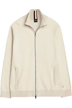 HUGO BOSS Sweathshirts & Hoodies, Herre, , M, Bomuld, Cardigan med lynlås i bomuld og ny uld