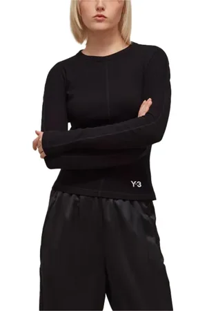 adidas Top, Dame, Sort, XS, Bomuld, Fitted Langærmet Tee