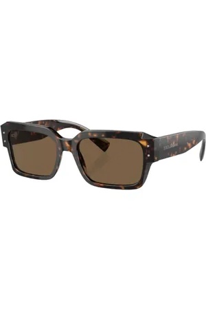 Dolce & Gabbana Tilbehør, Herre, Brun, 56 MM, Firkantede solbriller til mænd