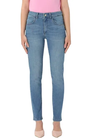 Liu Jo Jeans, Dame, Blå, W29, Denim, Flatterende Fit Denim Jeans