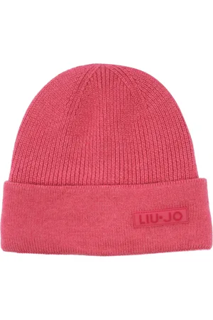 Liu Jo Tilbehør, Dame, Lyserød, ONE SIZE, Uld, Fuchsia Hue med Logo