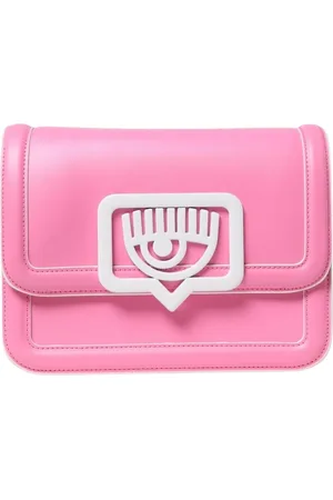 Chiara Ferragni Taske, Dame, Lyserød, ONE SIZE, Uld, Fuchsia Eye Logo Crossbody Taske
