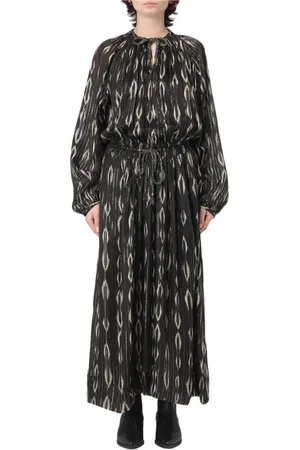 Isabel Marant Kjole, Dame, Sort, M, Elegant Ikat Maxi Kjole