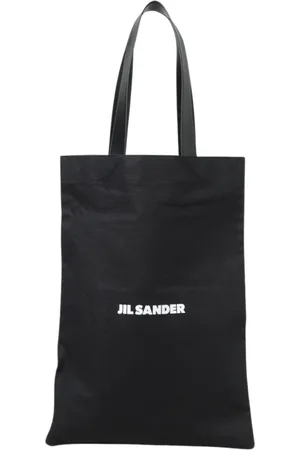 Jil Sander Taske, Dame, Sort, ONE SIZE, Læder, Sort læderhåndtag tote taske