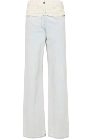 Givenchy Jeans, Dame, Blå, W26, Bomuld, Klassiske Blå Straight Leg Jeans
