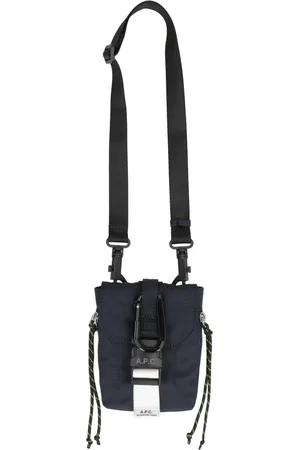 A.P.C. Taske, Herre, Blå, ONE SIZE, Uld, Crossbody Pung med Kortlommer