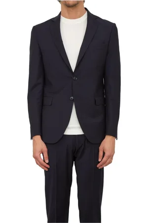 Liu Jo Jakke, Herre, Blå, XL, Uld, Blå Uld Blazer Jakke