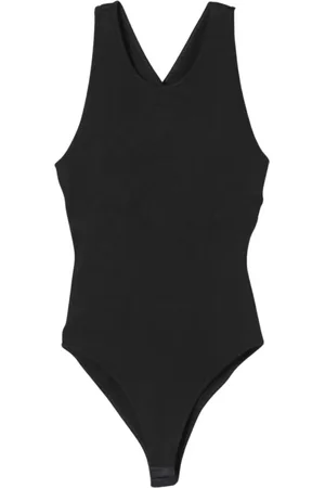 Serafini Top, Dame, Sort, 2XS, Uld, Sort Elegant Bodysuit Rund Hals