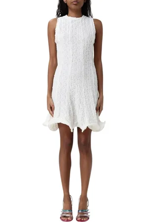 Msgm Kjole, Dame, Hvid, XS, Hvid A-Line Mini Kjole