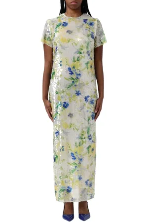 Msgm Kjole, Dame, Flerfarvet, S, Elegant Ivory Børnekjole