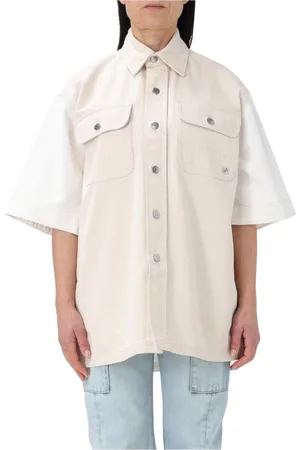 Stella McCartney Bluser & Skjorter, Dame, , M, Bomuld, Elegant Ivory Cotton Shirt
