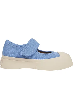 Marni Sko, Dame, Blå, 37 EU, Bomuld, Blå Mary Janes Sneakers