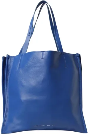 Proenza Schouler Taske, Dame, Blå, ONE SIZE, Læder, Blå Læder Tote Taske
