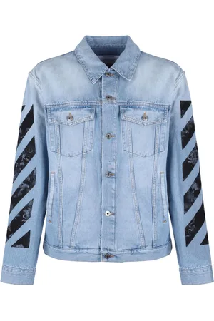 OFF-WHITE Jakke, Herre, Blå, M, Blå Jakker til Mænd