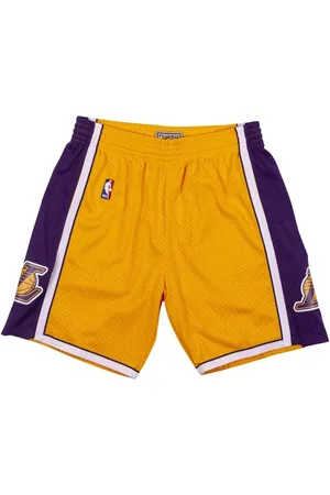 Mitchell & Ness Sport, Herre, Flerfarvet, M, Uld, Lakers Swingman Shorts Lys Guld/Lilla
