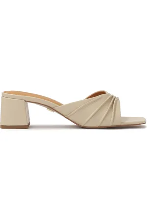 Kazar Sko, Dame, , 37 EU, Læder, Krøllet læder hæle flip-flops
