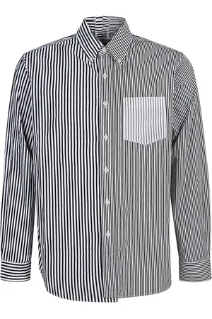 E.L.V. Denim Skjorte, Dame, Sort, ONE SIZE, Bomuld, Sort Stribet Bomuldsskjorte