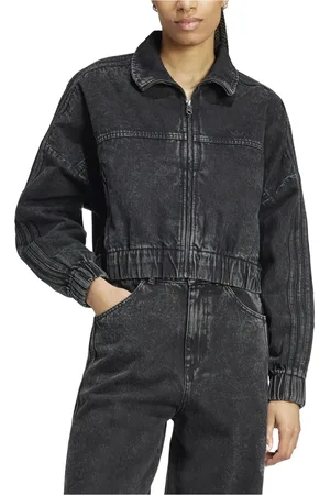 adidas Jakke, Dame, Sort, S, Denim, Premium Denim Track Top