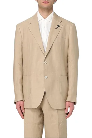 LARDINI Jakke, Herre, Brun, L, Uld, Brun Uld Blazer