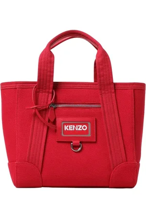 Kenzo Taske, Dame, Rød, ONE SIZE, Bomuld, Rød Lærredstote Taske
