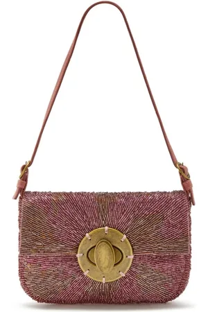 Maliparmi Taske, Dame, Rød, ONE SIZE, Uld, Solopgang Broderi Skuldertaske