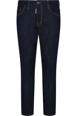 Dsquared2 Jeans, Herre, Blå, 4XL, Bomuld, Slim-fit Blå Jeans Ss25