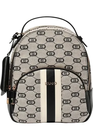 Liu Jo Taske, Dame, Flerfarvet, ONE SIZE, Uld, Canvas Mini Rygsæk Stilfuld Sort