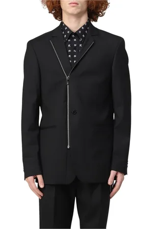 Karl Lagerfeld Jakke, Herre, Sort, L, Skræddersyet enkeltknap blazer