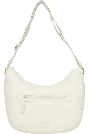 Liu Jo Taske, Dame, Hvid, ONE SIZE, Læder, Eco-læder hobo taske med frontlomme