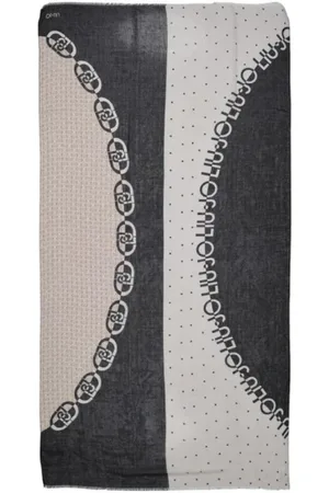 Liu Jo Tilbehør, Dame, Flerfarvet, ONE SIZE, Polyester, Elegant Sort Polyester Tørklæde
