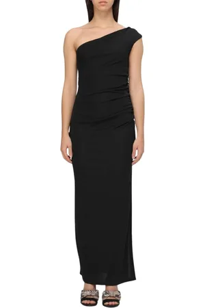HANITA Kjole, Dame, Sort, L, Elegant Sort Maxi Kjole