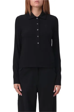 Pinko Top, Dame, Sort, XL, Klassisk Sort Polo Skjorte