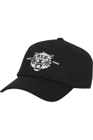 Kenzo Tilbehør, Dame, Sort, ONE SIZE, Bomuld, Broderet Tiger Baseball Cap