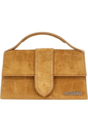 Jacquemus Taske, Dame, Brun, ONE SIZE, Uld, Elegant Suede TopHandle Skuldertaske