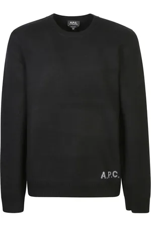 A.P.C. Strik, Herre, Sort, M, Uld, Sort Sweatshirt Aw24 Herremode