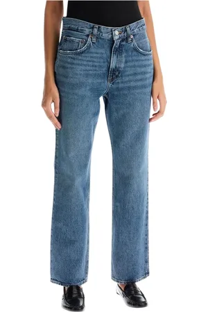 AGOLDE Jeans, Dame, Blå, W29, Uld, Vintage HighRise Straight Jeans