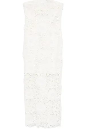 ROTATE Kjole, Dame, Hvid, L, Polyester, Elegant Ivory Kjole til Kvinder