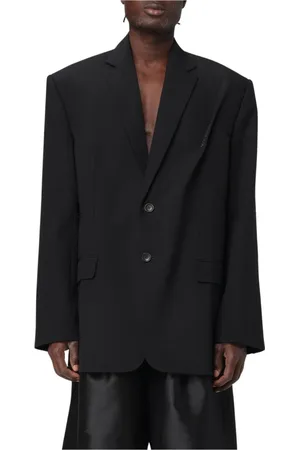 Y / PROJECT Jakke, Herre, Sort, M, Polyester, Moderne Sort Blazer med Revers