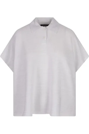 Fabiana Filippi Top, Dame, Hvid, S, Bomuld, Hvid Boxy Fit Polo Shirt