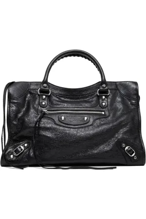 Balenciaga Taske, Dame, Sort, ONE SIZE, Læder, Sort Håndtaske i Kornlæder, Sort
