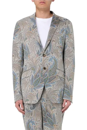 Etro Jakke, Herre, Flerfarvet, M, Uld, Multifarvet Paisley Print Blazer