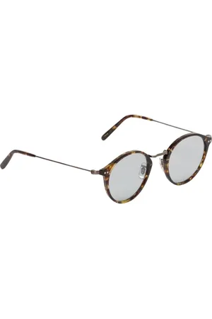 Oliver Peoples Tilbehør, Herre, Flerfarvet, 46 MM, Multifarvet Runde Solbriller UV Beskyttelse