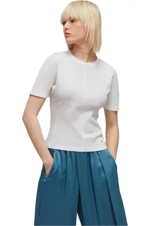 adidas Top, Dame, Hvid, M, Uld, Tætsiddende kortærmet T-shirt