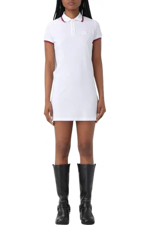 Dsquared2 Kjole, Dame, Hvid, S, Bomuld, Hvid Polo Kjole til Kvinder