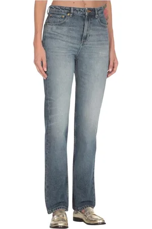 A.P.C. Jeans, Dame, Blå, W26, Bomuld, Klassiske High Waisted Blå Jeans