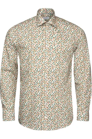 Eton Skjorte, Herre, Flerfarvet, 3XL, Bomuld, Slim Fit Ananas Print Skjorte