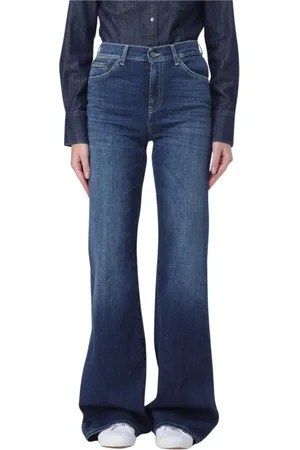 Dondup Jeans, Dame, Blå, W25, Denim, Wide Leg Flare Jeans
