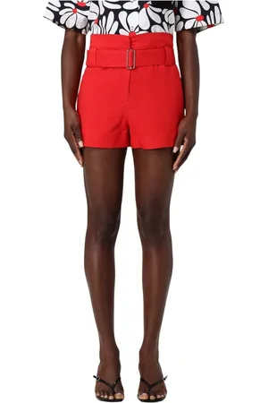 Msgm Shorts, Dame, Rød, XS, Uld, Stilfuld kortærmet skjorte
